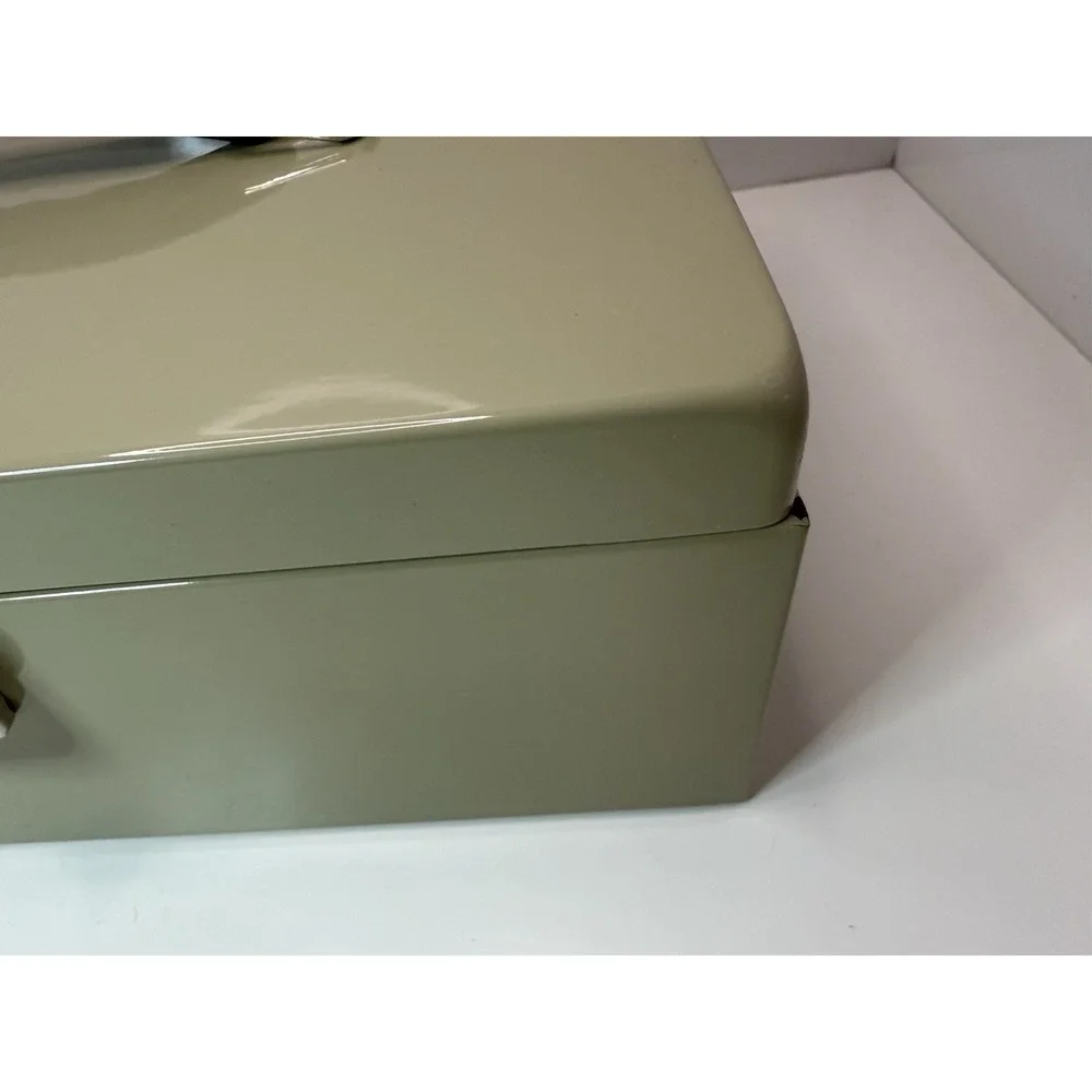 NEW Steel Cash Box w/ Lock & 2 Keys – Money Safe Coin Tray Organizer
